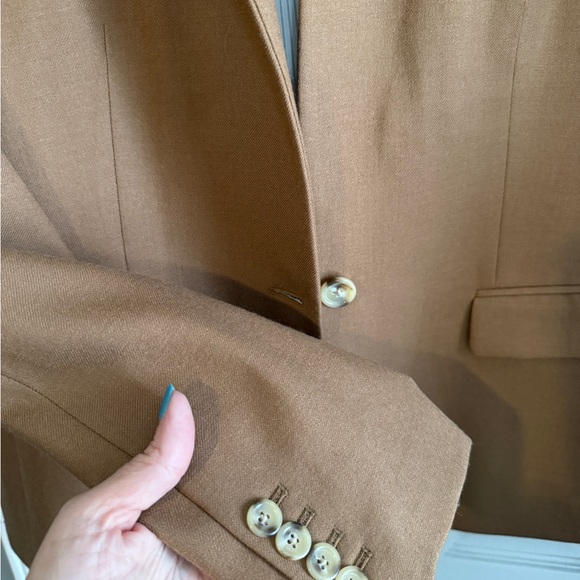 J. Crew Women's Camel Regent Blazer size 16 - Picture 4 of 5